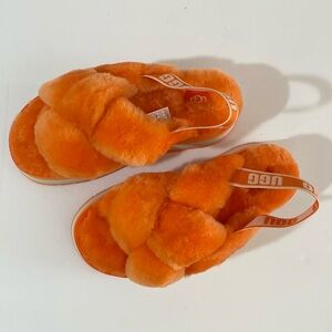 Retro Orange Ugg Fuzzy Platform